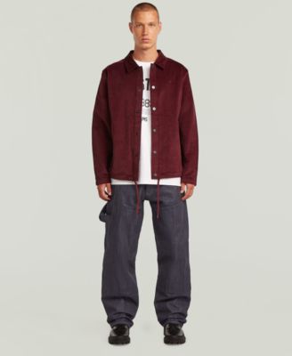 Men's Straight-Fit Collared Corduroy Jacket