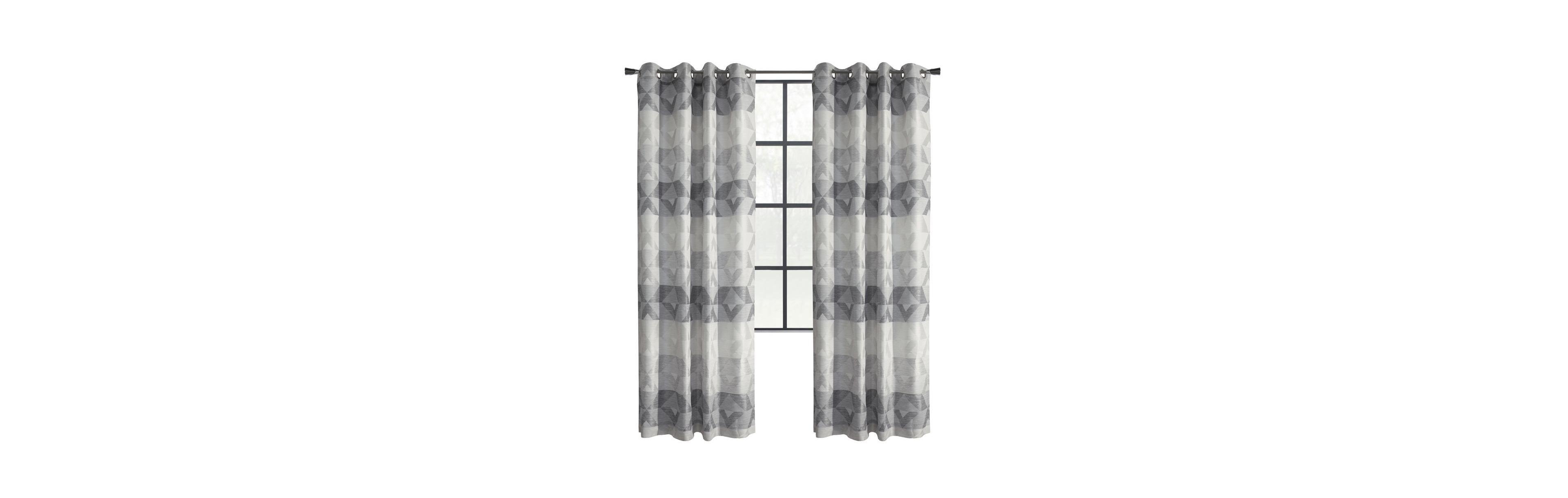 Legacy Commonwealth Jackson Grommet Curtain Panel - 52x84", Natural Grey