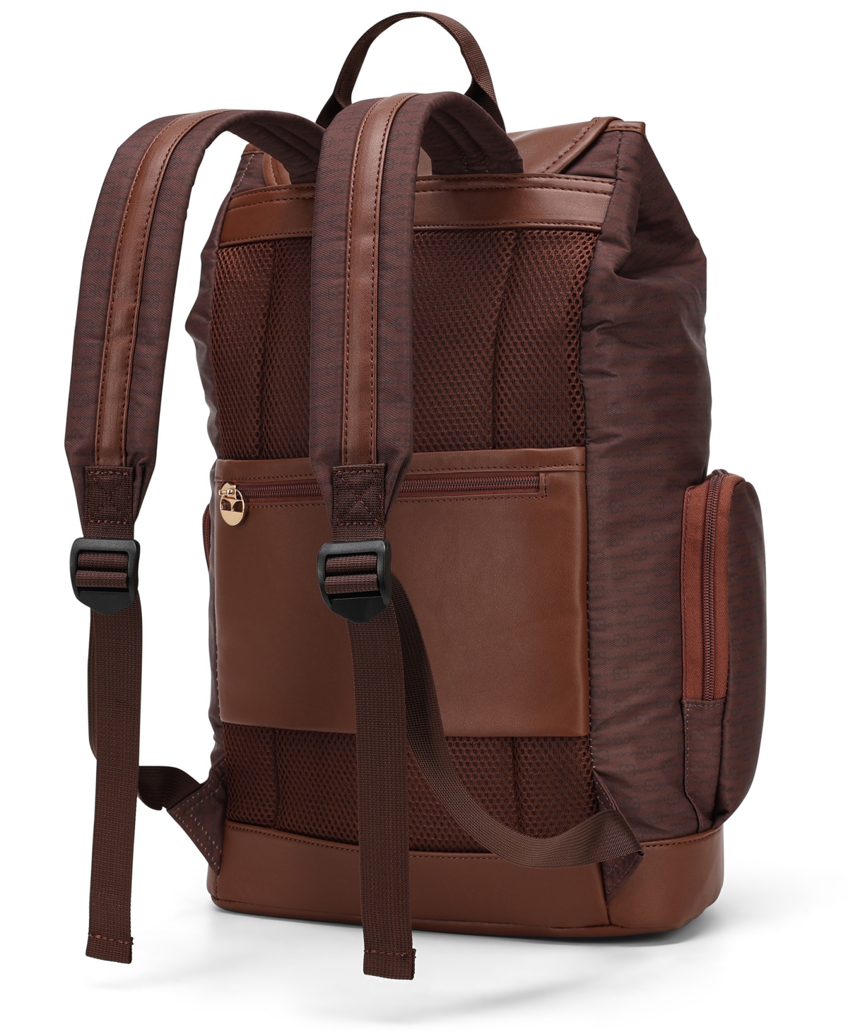 Elle Eleganza 17" Monogram Backpack In Brown