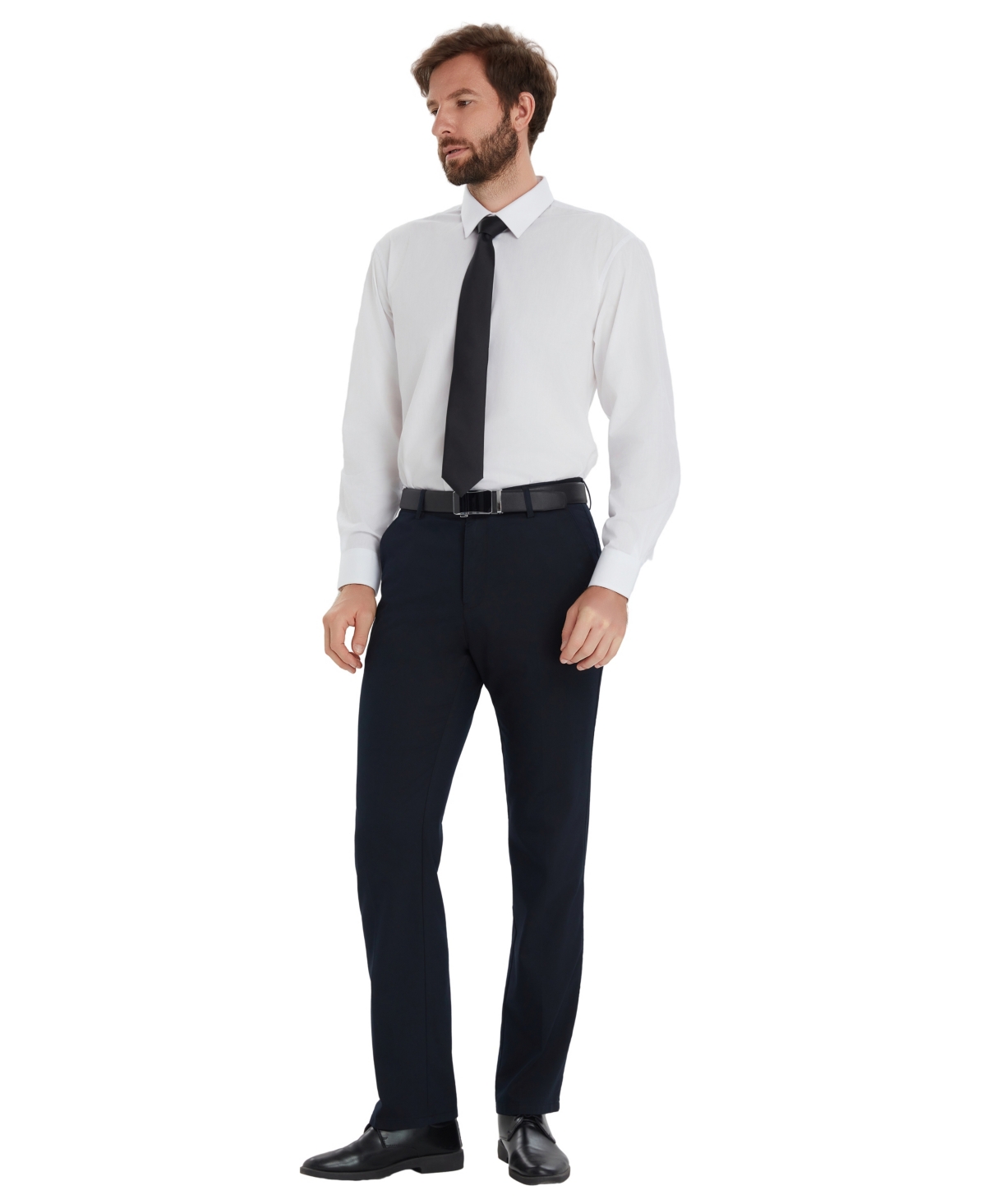 Alfani Men's Promo Solid Regular-fit Spread Collar Dress Shirt, Macy's Exclusive In White