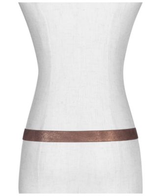 Women's 25mm Metallic Suede Belt