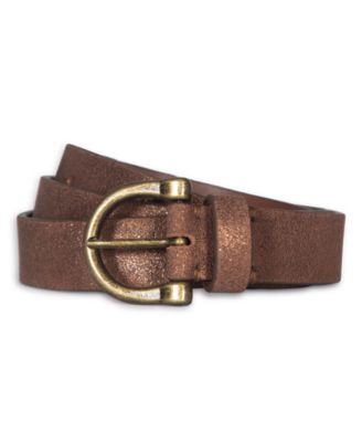 Frye - Women's 25MM Metallic Suede Belt