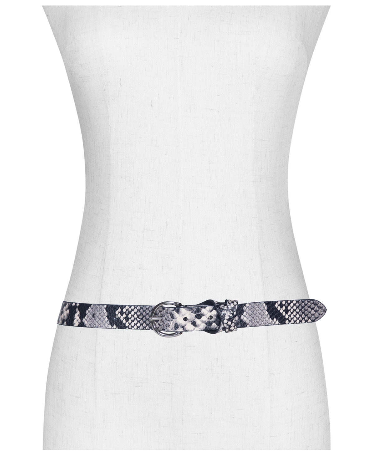 Frye Women's 25mm Snake Belt In Gray