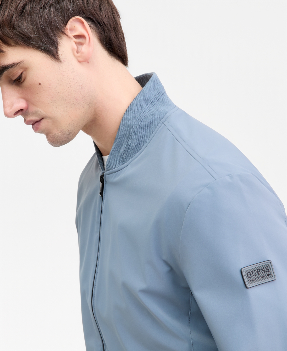 Guess Men's Packable Stretch Bomber Jacket