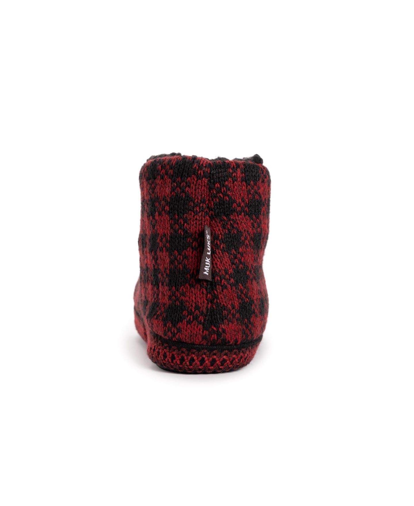 Женские тапочки MUK LUKS Favina Slipper, цвет: Красный клетчатый меланжевый — фото 8