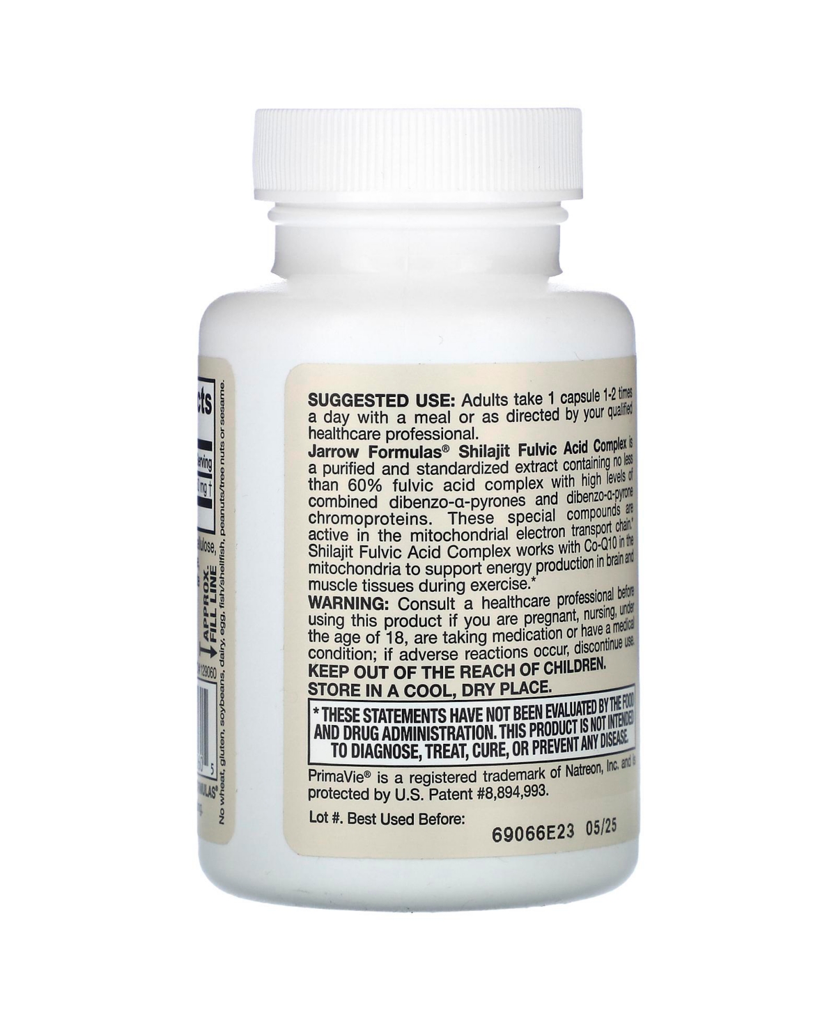 Jarrow Formulas Nutrition Shilajit Fulvic Acid Complex 250 mg