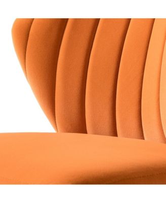 Set of 2  Polyester Velvet Modern Design, Upholstered  Milia Dining Chair