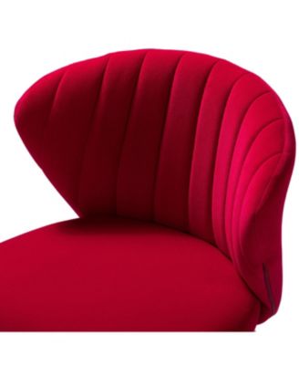 Set of 2  Polyester Velvet Modern Design, Upholstered  Milia Dining Chair