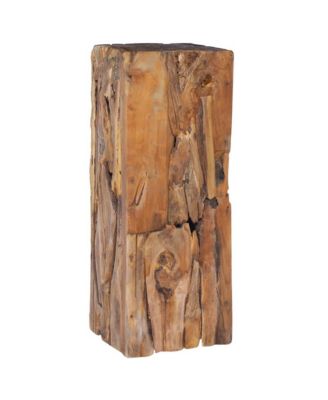 Side Table Natural Teak Solid Teak Wood Medium Side Table