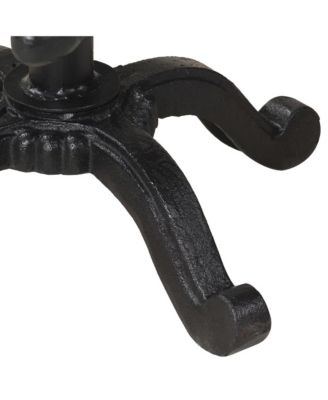 Bar Stool Black Cast Iron Counter Height Adjustable Retro