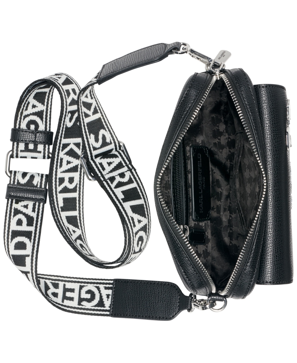 Karl Lagerfeld Paris Maybelle Mini Top Zip Crossbody Bag