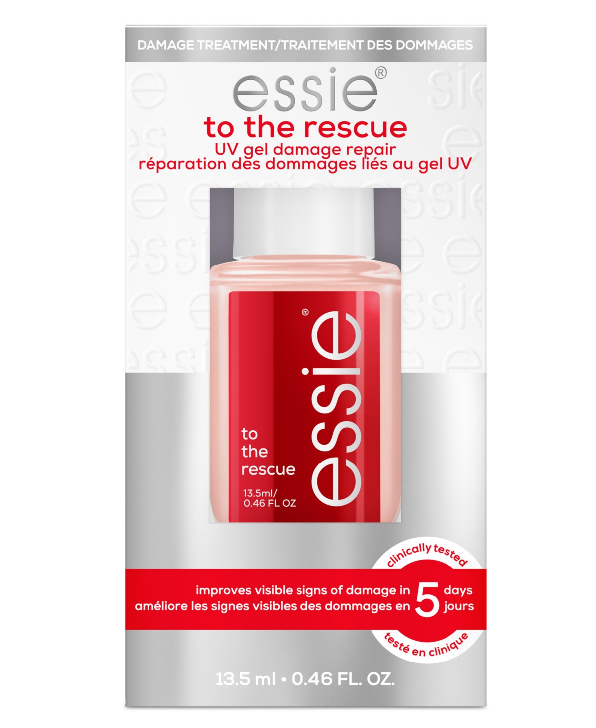 Essie To The Rescue Uv Gel Damage Nail Repair, 0.46 Oz. In Transparent
