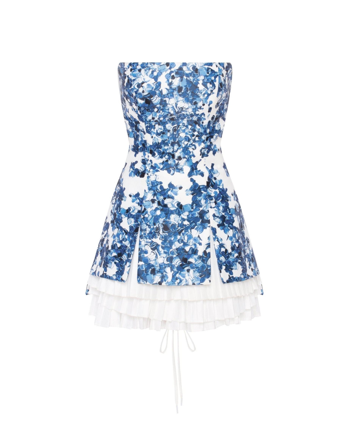 Milla Women's Strapless Mini Dress With Accent Lacing