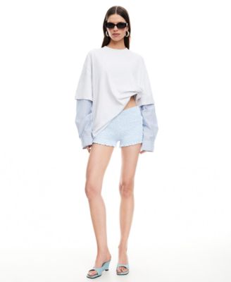 Women's Bottega Crewneck Pull-On Top