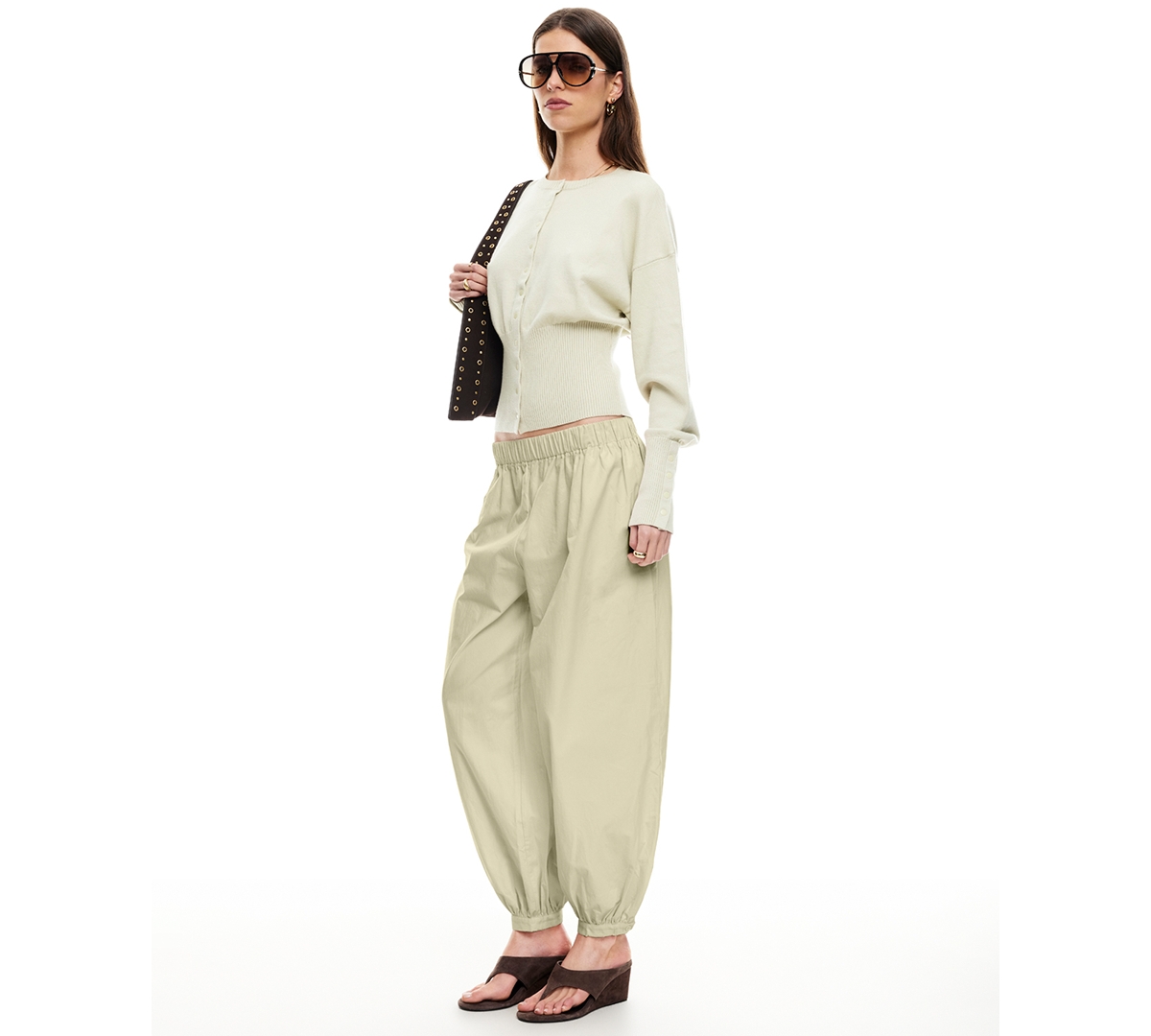 Lioness Women's Wilderness Low-rise Pull-on Pants In Neutral