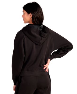Women's Elevated Satin Full-Zip Fleece Hoodie