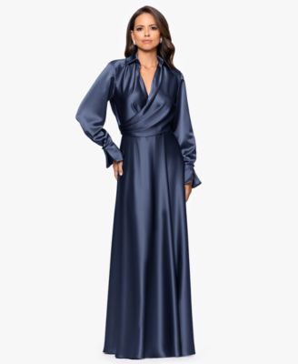 Women's Collared Long-Sleeve Dress