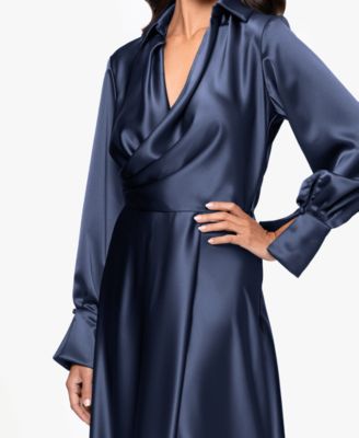 Women's Collared Long-Sleeve Dress