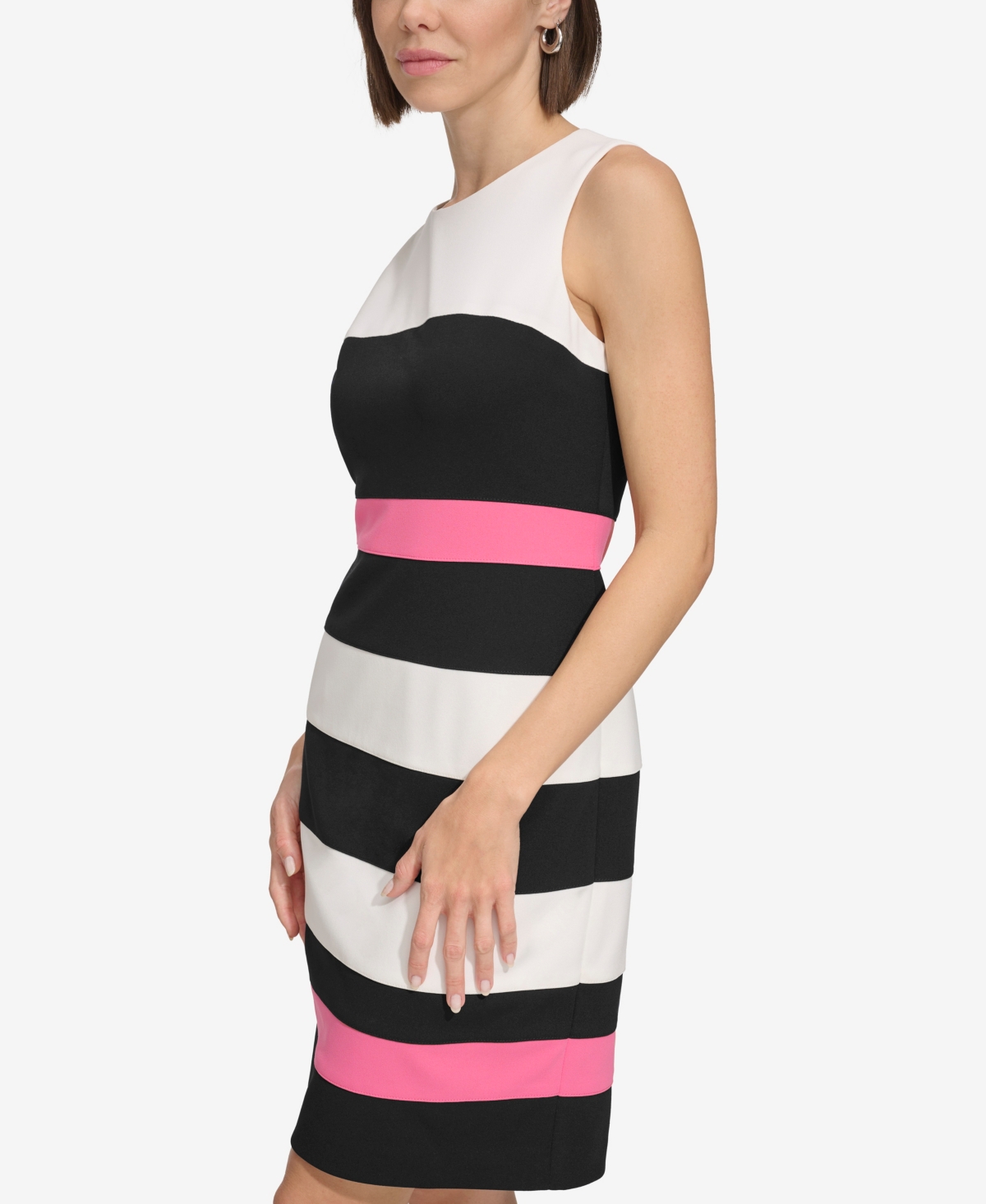 Tommy Hilfiger Colorblock Sheath Dress In Multi