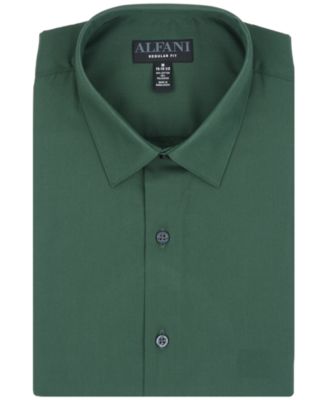 Men's Solid Regular-Fit Dress Shirt, Macy's Exclusive