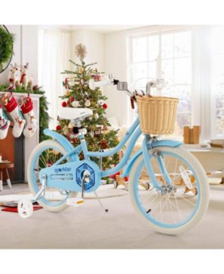 18-Inch Kids Bike with Adjustable Handlebar and Seat for 4-8 Years Old