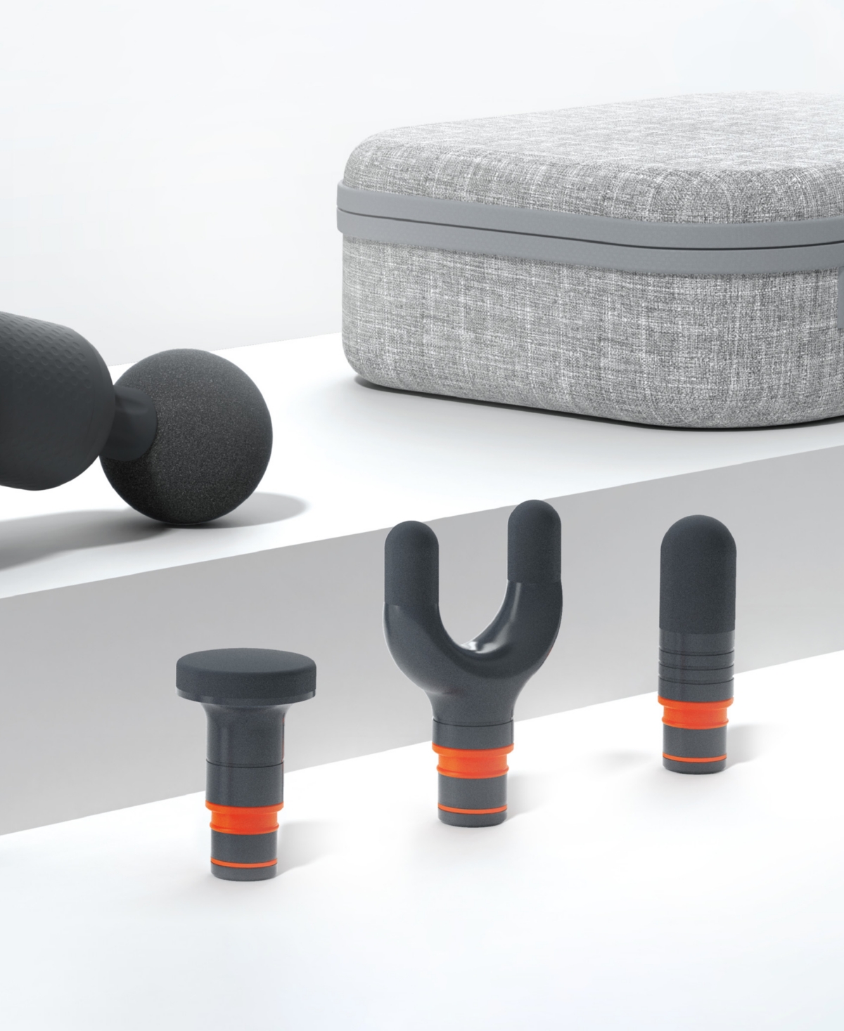 Sharper Image Powerboost Flex Pivot Percussion Massager In Gray