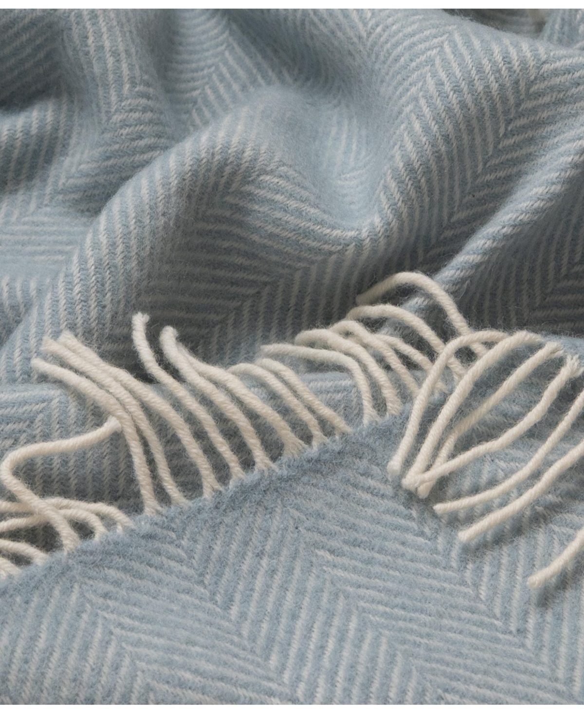 Prince Of Scots Highland Tweed Herringbone Pure Wool Oversized Throw, 59" X 72"