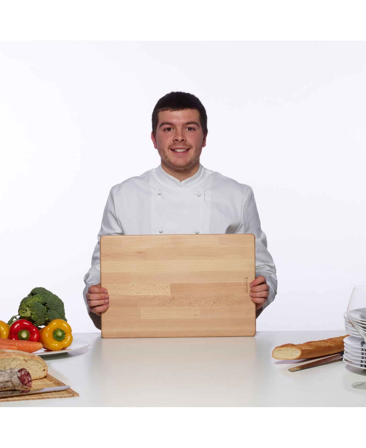 Legnoart Chopping Beech Board, 18" X 1.5"