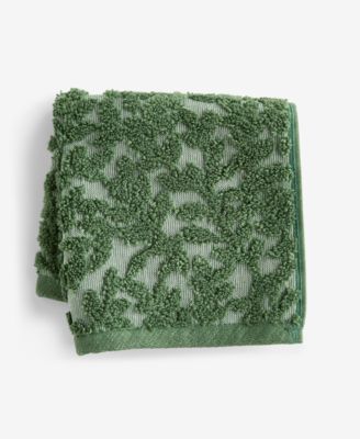 Charter Club Signature Boxwood Washcloth, 13" x 13"