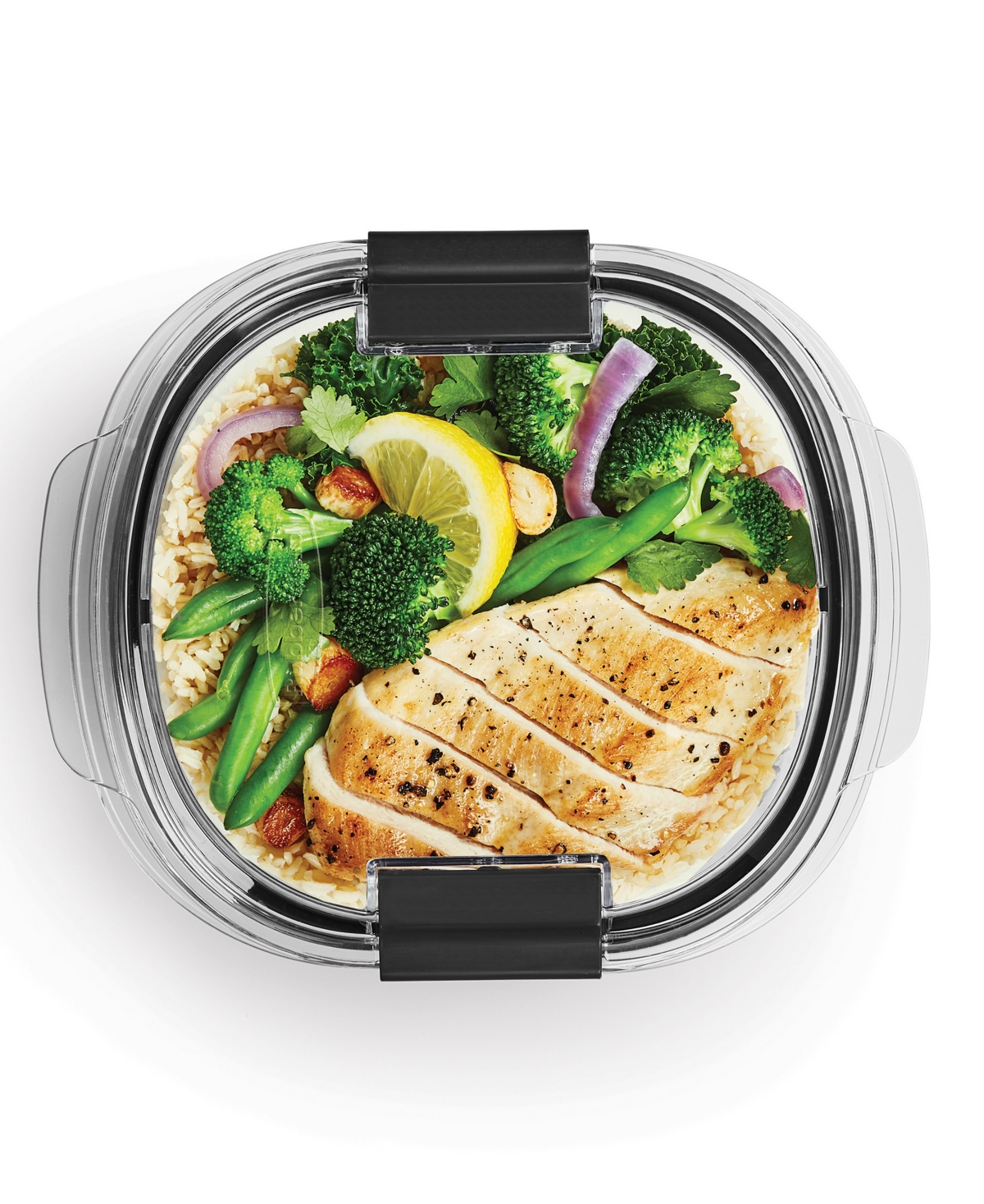 Rubbermaid Brilliance 6.97-cup Round Leak Proof Food Storage Container In Transparent