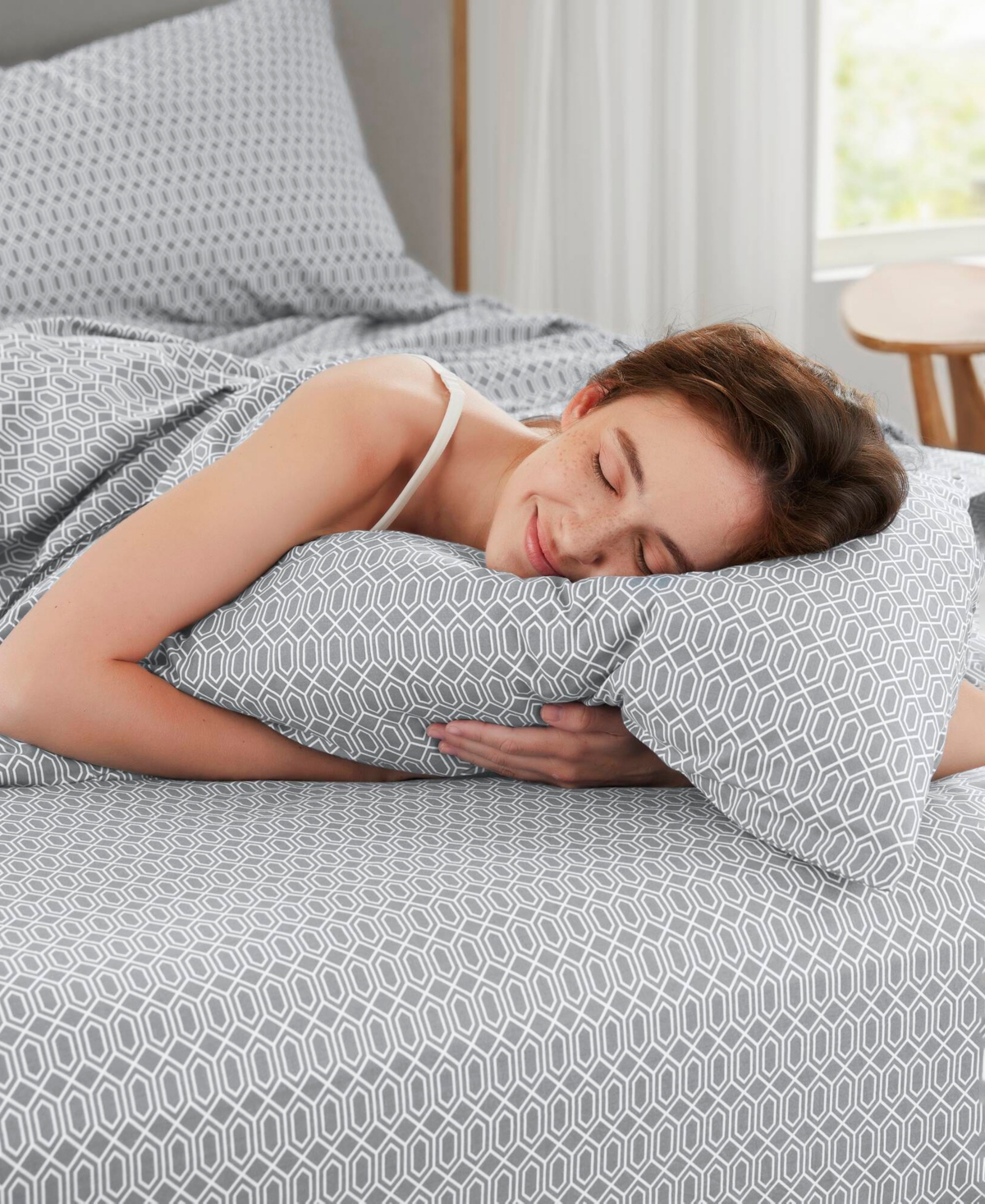 510 Design Super 144-thread Count Cotton 4-pc. Sheet Set, Full In Gray