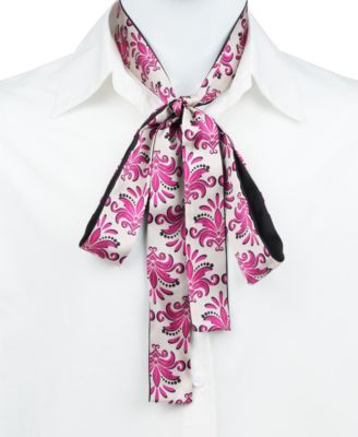 Women's Delphine Print Ribbon Scarf