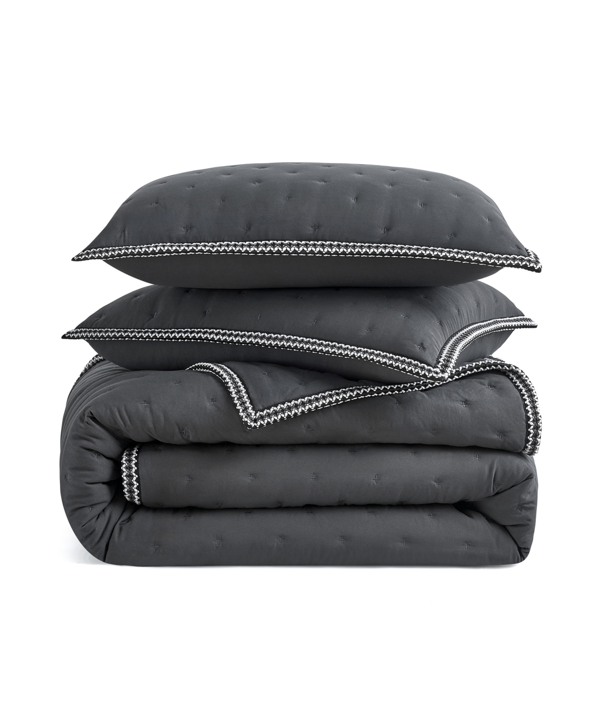 Ugg Devon  Braid Quilt Set, Twin/twin Xl In Black