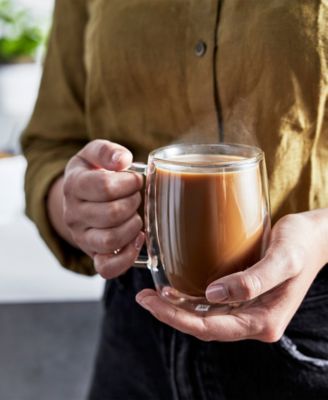 Sorrento Plus Latte Glass Mugs, Set of 2