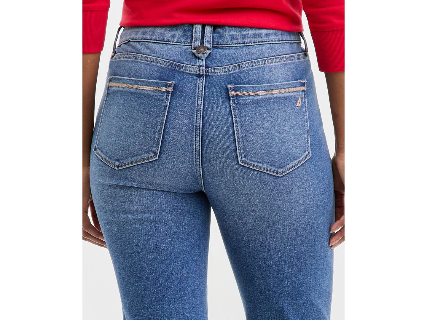 Женские джинсы Nautica Jeans Mid-Rise Bay Straight, цвет: Синий, вариант 1 — фото 5