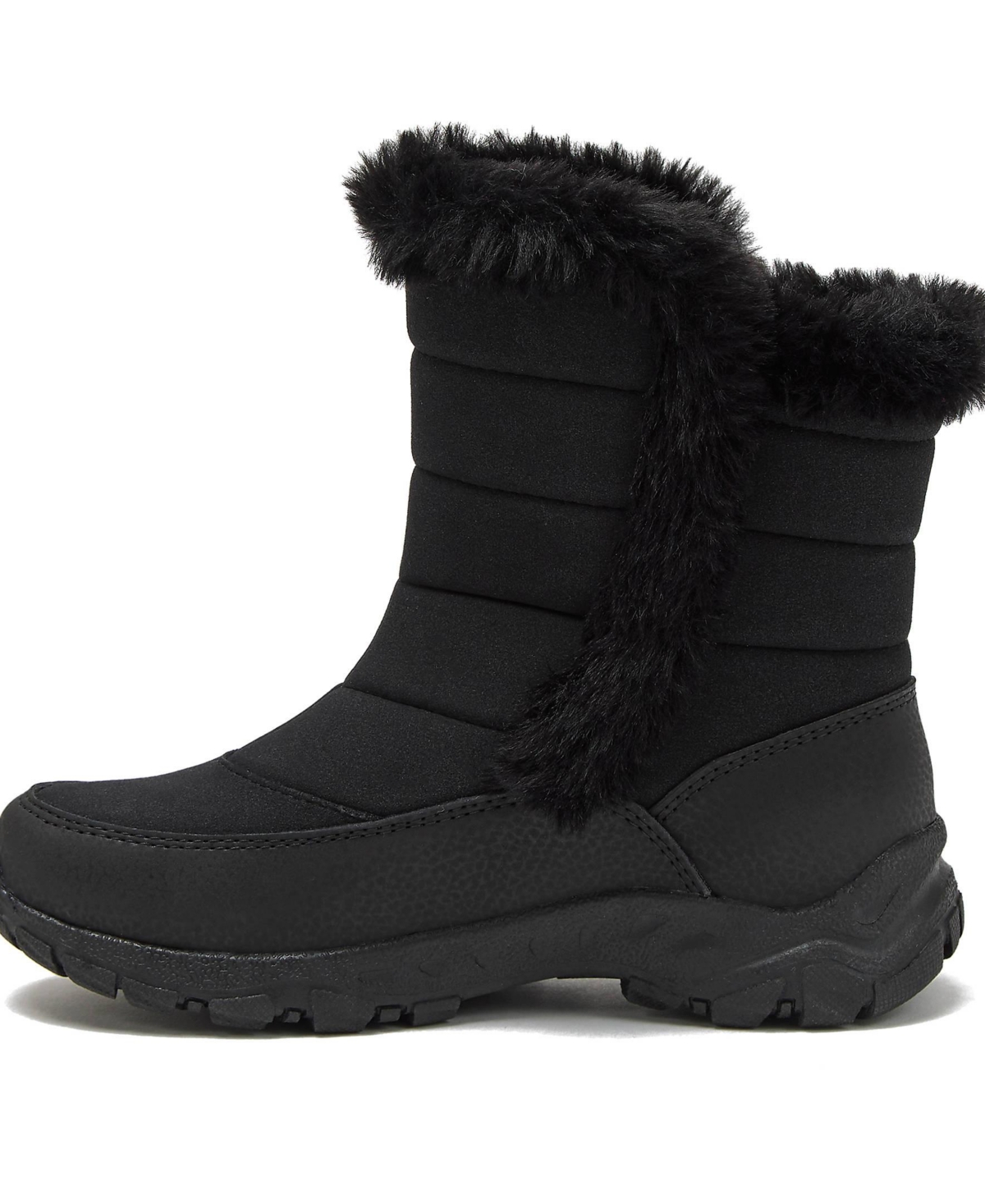 Lands' End Kids Expedition Faux Fur Waterproof Puffer Snow Boots