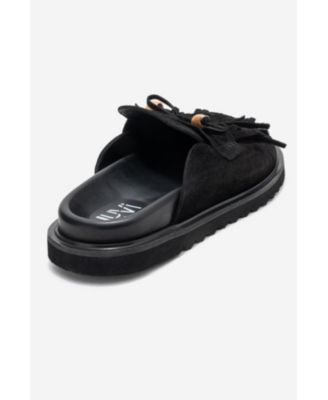 Women Carol Tassel Leather Mule