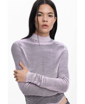 Women's Striped textured sweater