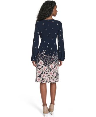 Petite Placement Print Shift Dress