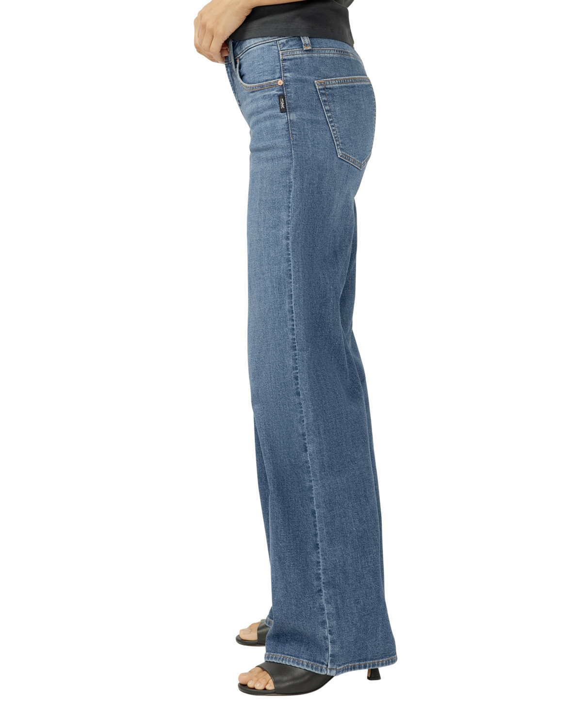 Silver Jeans Co. Women's Suki Mid Rise Curvy Fit Wide Leg Jeans In Multi