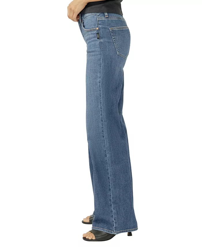 Women's Suki Mid Rise Curvy Fit Wide Leg Jeans - thumbnail 2