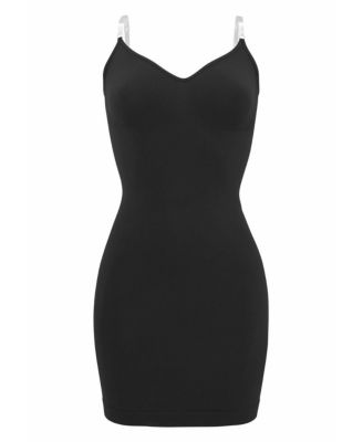 Women's Seamless Wireless Clear Straps Shaping Dress Shapewear