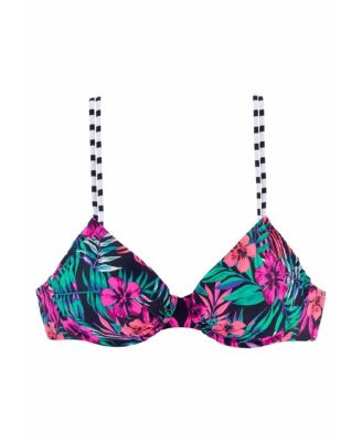 Women's Pattern Underwire Bikini Swimsuit Top Bra Sizing