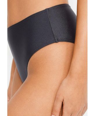 Women's Shimmer High Waisted Bikini Swimsuit Bottom