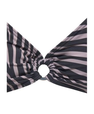 Women's Animal Print Triangle Bikini Swimsuit Top Bra Sizing