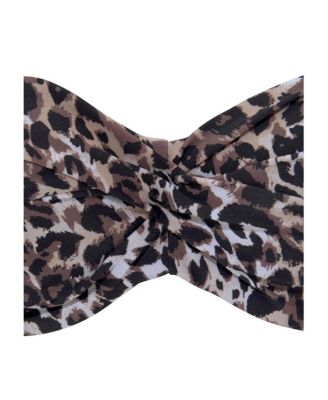 Women's Leopard Cheetah Print Bandeau Bikini Swimsuit Top Bra Sizing