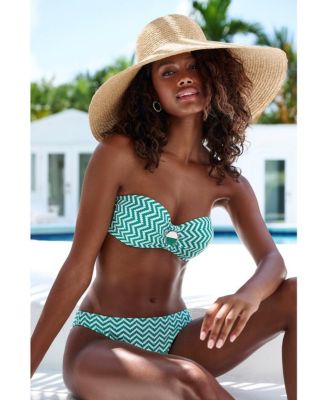 Women's Chevron Classic Bikini Swimsuit Bottom