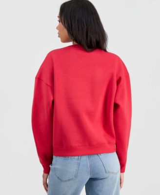 Juniors' Snoopy Valentine's Day Fleece Sweatshirt