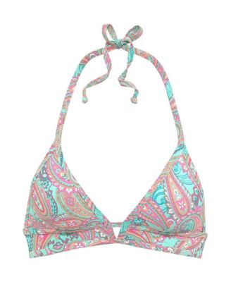 Women's Paisley Print Triangle Bikini Swimsuit Top Bra Sizing