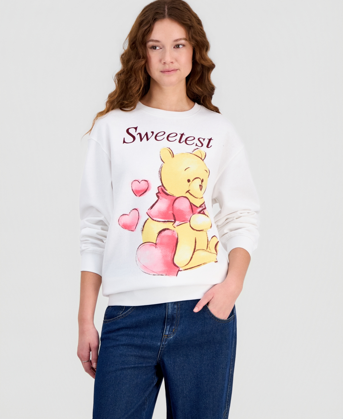Winnie the Pooh Juniors' Winnie the Pooh Crewneck Sweatshirt
